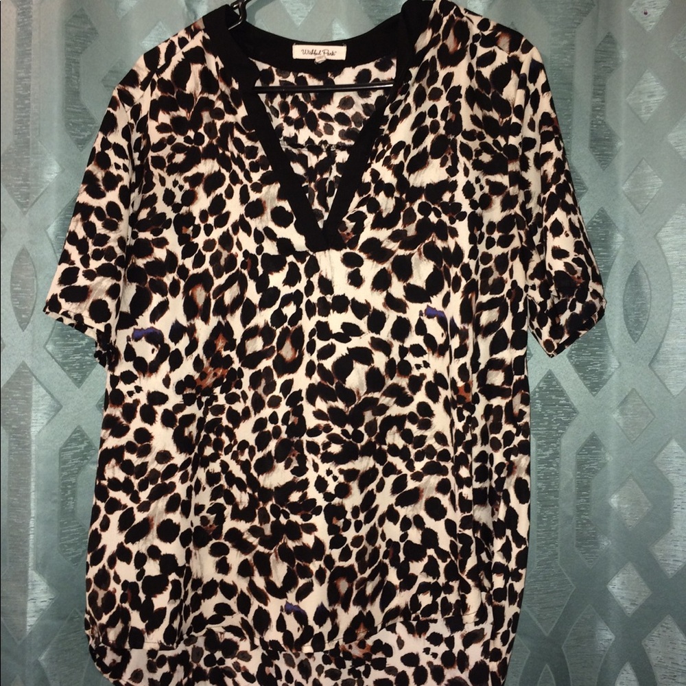 Animal Print Blouse